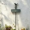 Gardening Gifts for Plant Lovers Retro Bird Garden Stake, Metal Sign Rustic Decorative Stakes Yard Decoration with Stake Flower Bed, Lawn