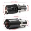 Universal Auto Modifizierte Auspuffspitze Rohr LED Rot/Blau Licht Auslass Auspuffrohr Schwanz Throat Schalldämpfer Turbo