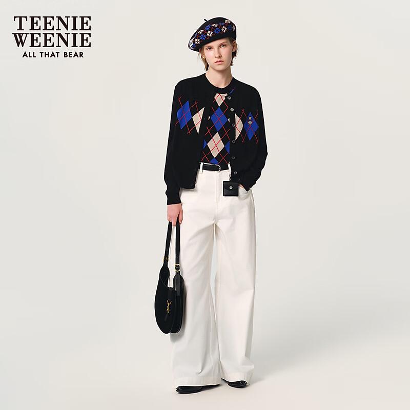 Teenie Weenie Women's Plaid Knit Cardigan