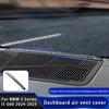 Car Central Control Dashboard Air Conditioner Vent Dust Net Cover Interior Accessories For BMW 5 Series I5 G60 2024-2025
