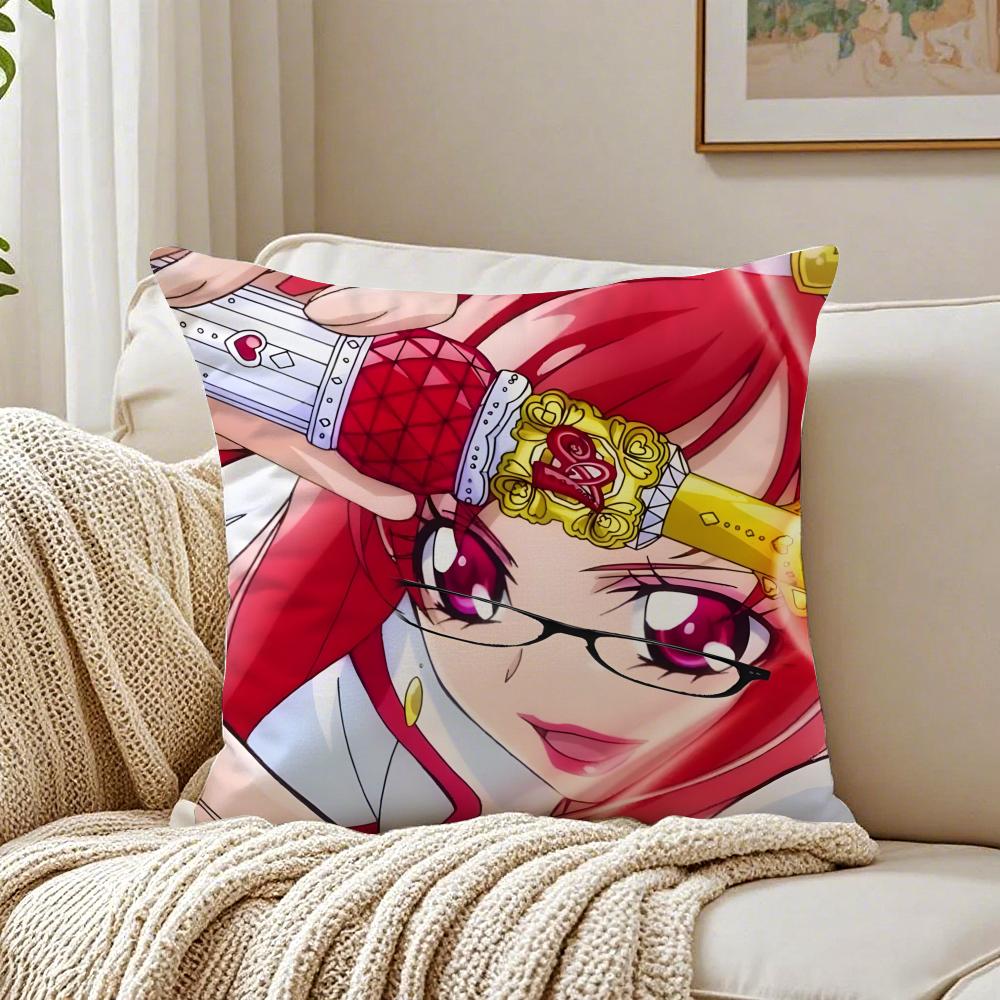 Anime MagicalGirl SSmile PPrecures PPretty Cushion Cover Pillowcase Antidustmite Living Room Sofa Decor Cushion Room
