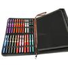 Professional Brown 48 Pens Leather Pen Holder & Pouch Fountain Pen Rollerball Pen Bag Pencil Case Stationery Writing Tool Gift