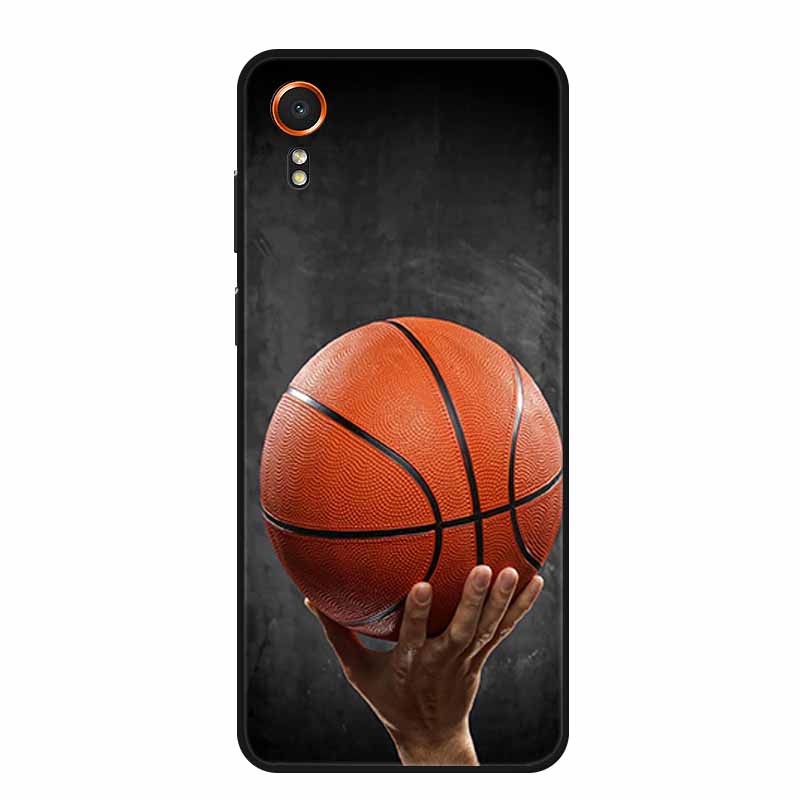 For Samsung Galaxy Xcover 7 Case Fashion Flowers Black Silicone Soft Back Cover For Samsung Galaxy Xcover7 Phone Case Coque Capa