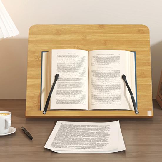 Book Stand for Reading 8 Height Adjustable Book Holder Hands-Free Reading Recipe Cookbook Tablet Holder