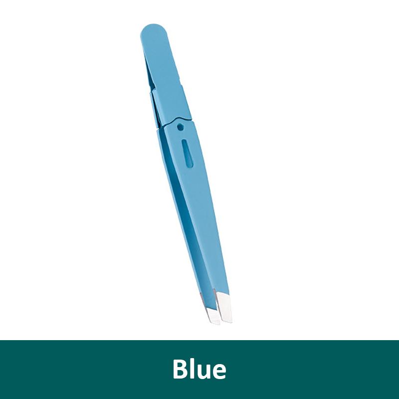 Augenbrauen-Pinzette, buntes Haar, Schönheit, feine Haare, Abzieher, Edelstahl, schräge Augenbrauen-Clips, zum Entfernen von Make-up-Werkzeugen