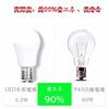 LED light bulb, E17 base, dimmable, equivalent to 60W incandescent bulb, warm white light, small sizemini-krypton type bulb, wide beam angle,