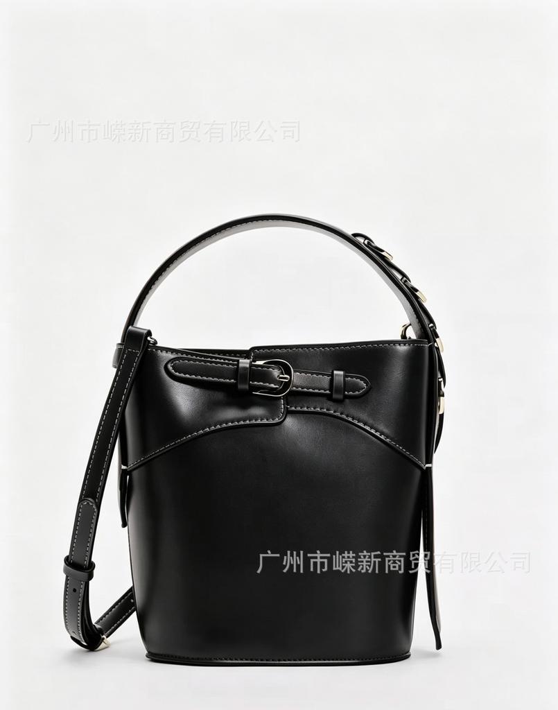 Spanish Women'S Bag Trendy Buckle Decoration Popular Shoulder Portable Bucket Messenger Bag Women