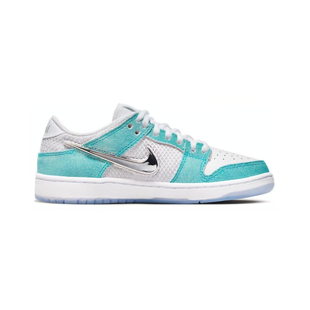 Nike April Skateboards x SB Dunk Low Turbo Green Metallic Silver FZ6106-300