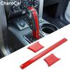 Red Carbon Fiber Gear Shift Knob Trim Stickers For 09-14 Ford F-150 Accessories