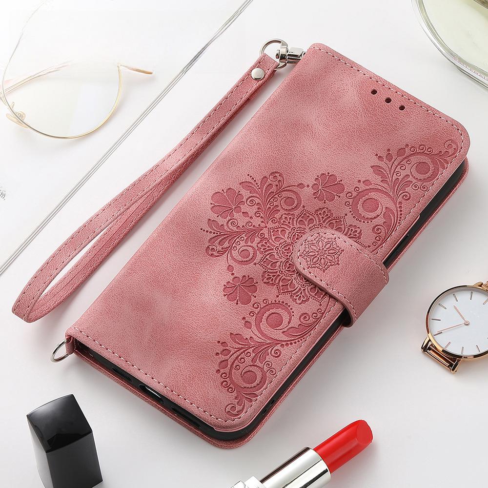 iPhone 14 Long Rope Messenger Bag Leather Case for Apple Mobile Phone - Multi-Function Magnetic Suction for Kyocera & Samsung S23