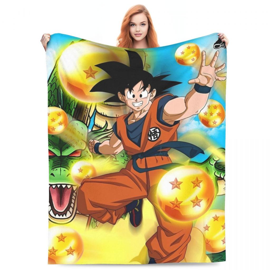 Anime D-Dragons B-Balls Soft Blankets Travel Plush Throw Blanket Funny Bedroom Flannel Bedspread Sofa Bed Cover