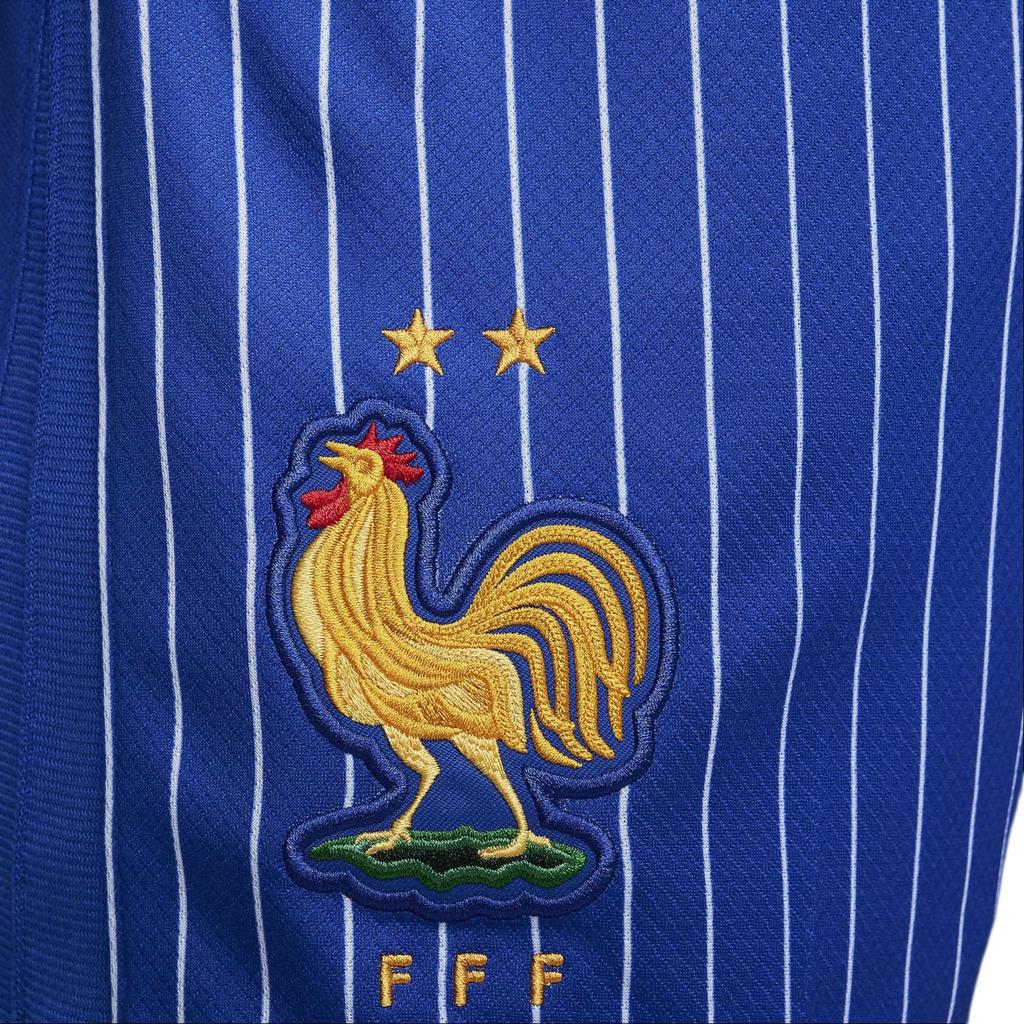 Nike FFF 2024 Stadium Away Soft Comfortable Moisture-Wicking Elastic Mid-Rise Slim Fit Soccer Pants Men Bottoms Bright-Blue FJ4294-452