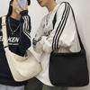 Canvas Bag Solid Color One Shoulder Crossbody Bag