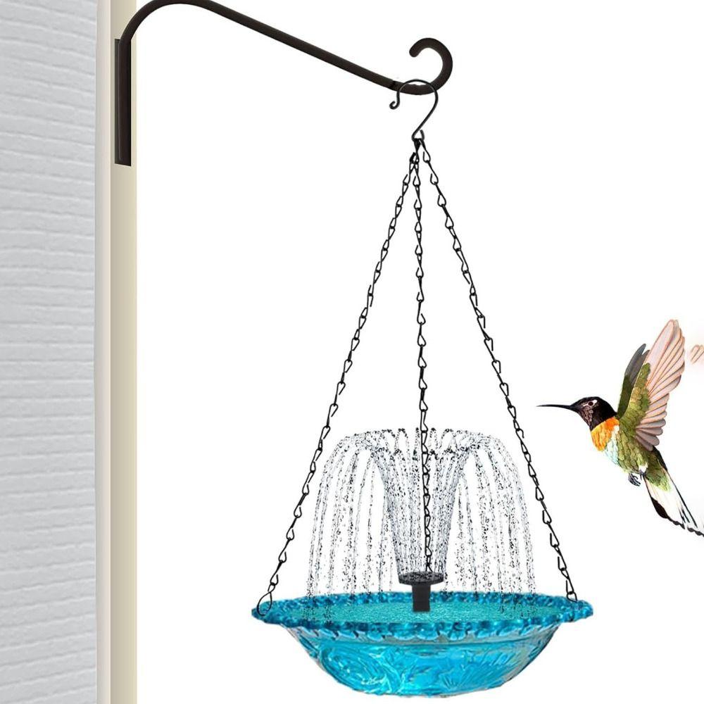 Plastic Fountain Bird Feeder Metal Hummingbird Drinker Bird Water Dispenser  Bird Watchers