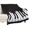Piano City Music Throw Blanket Flannel Fabric Blankets and Throws Christmas Decoration Multi-Purpose Blankets