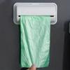 Space Saving Storage Box Wall Mounted Trash Bag Dispenser Kitchen Bathroom Storage Organizer Home Organization Accessory 7