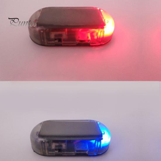 Car Solar Power Simulated Dummy Alarm Anti-Theft LED Flashing Security Light Fake Automotive Warning Lamp
