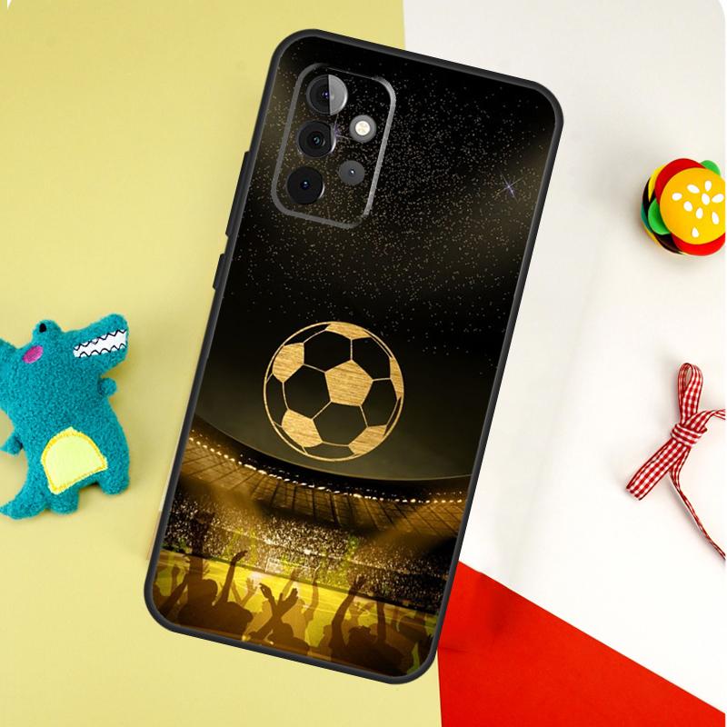 Football Soccer Ball For Samsung Galaxy A55 A35 A15 A54 A34 A14 A53 A33 A13 A05 A06 A16 A22 A32 A52 Phone Case