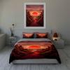 Red sun over canyon. Bedding sets Duvet cover sets Duvet covers Pillowcases(1 * Duvet Cover 2 * Pillowcases, without duvet insert)