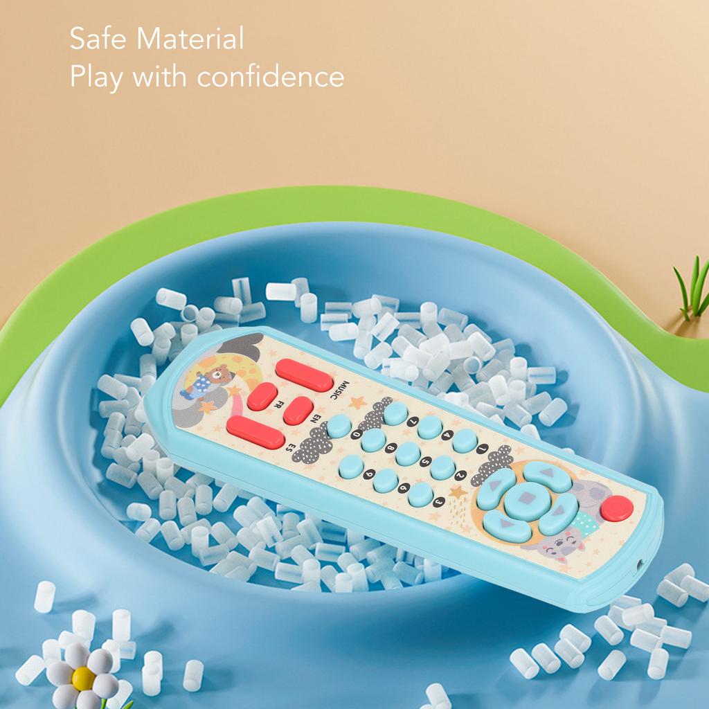 TV Remote Control Toy Baby Simulated Remote Control Toy with Sound and Light for Early Education Learning