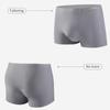 4Pcs Mens Underwear Silk Convex Boxer Seamless Shorts Pants Ice Boxers Homme Underpants Size L-XXXL
