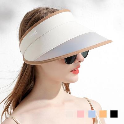 Casquette de soleil d'été Huasha à large bord semi-transparente pour femme