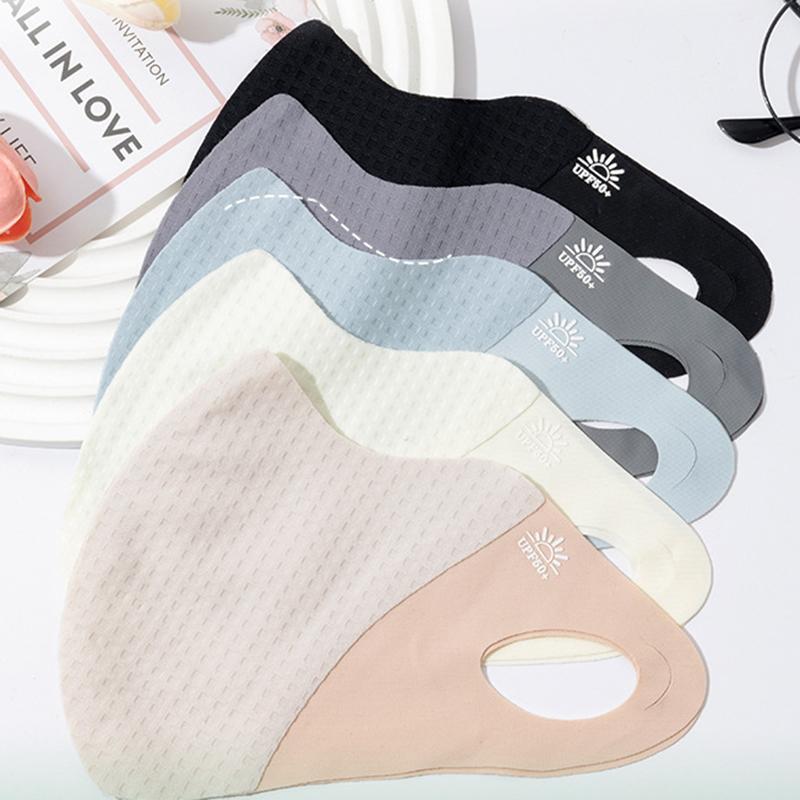 Anti-Uv Upf50+ Ultrathin Ice Silk Sunscreen Mask Face Veil Summer Outdoor Riding Hiking Face Mask Breathable Unisex Protection