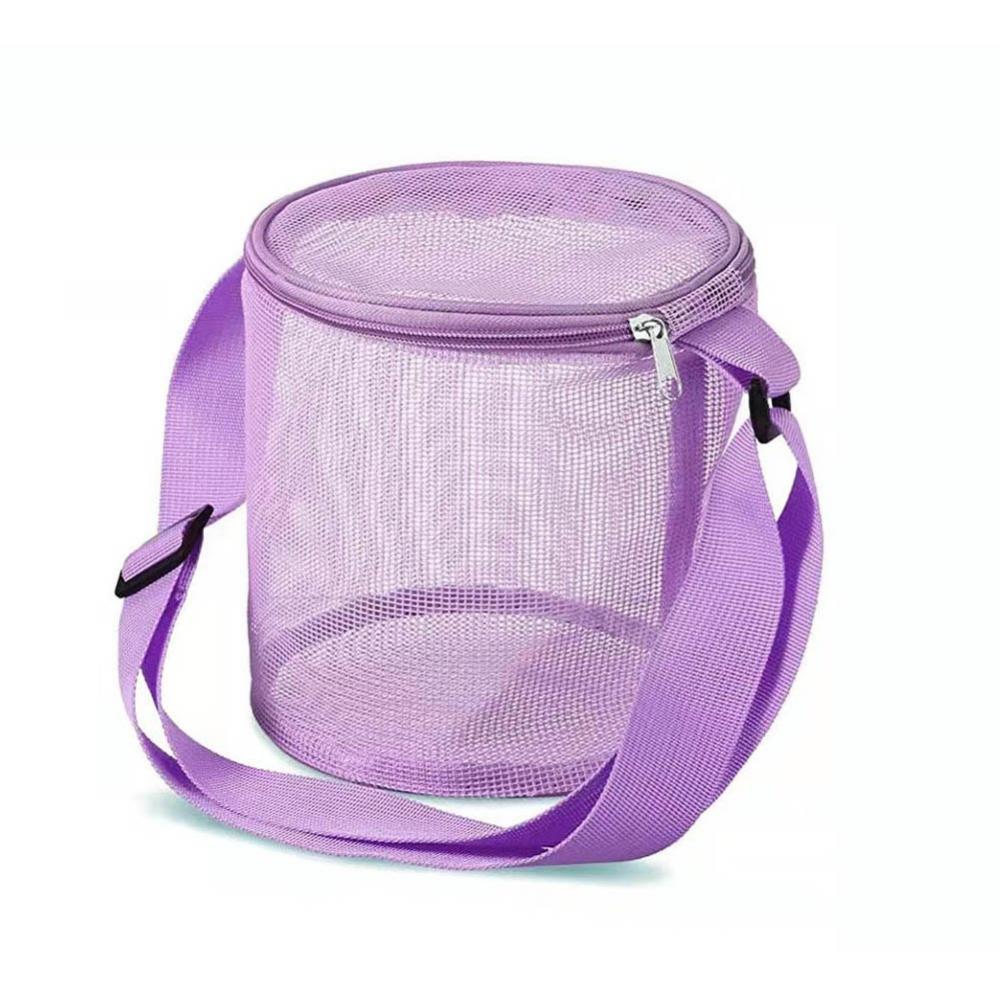 Beach Mesh Bag Circular Storage Bag Outdoor Finishing Collection Bag