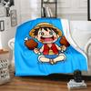 1PC Luffy D Patterned Flannel Blanket Suitable For All Seasons For Home Decor Warmth And Comfort Gifts Holiday Present