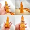 Cranky Carrots Figurine Hand-made Funny Whimsical Desktop Decor Statues for Home Study Room Decoration