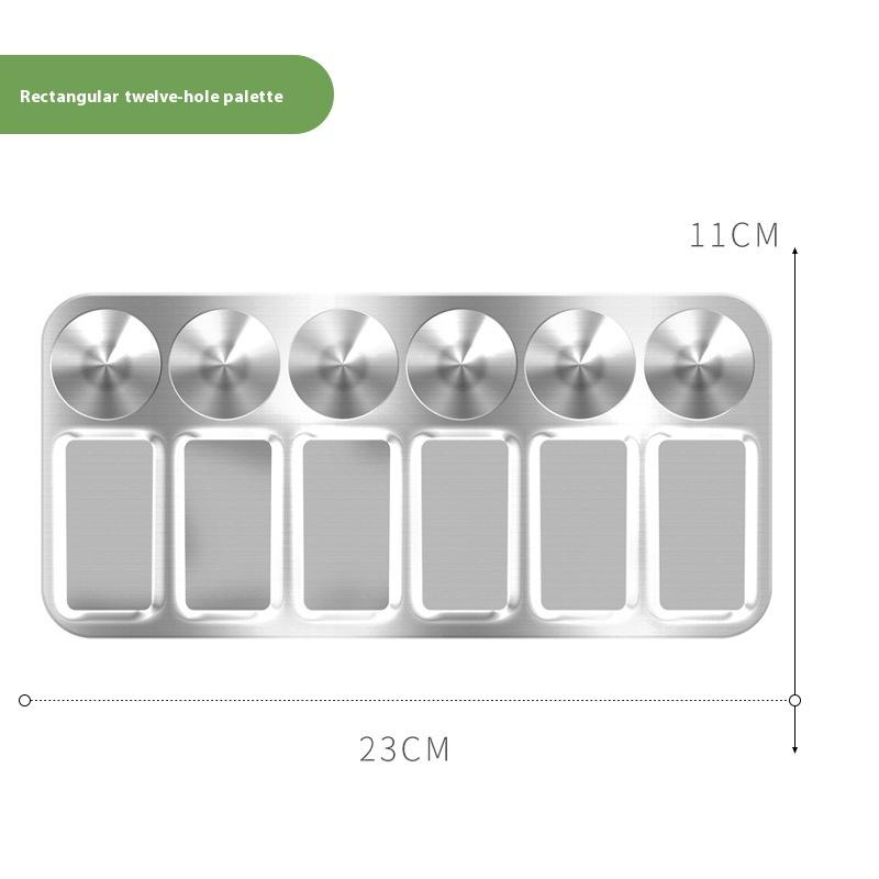 

Алюминиевая палитра Детская живопись Металлическая палитра Ручная роспись Гуашь Акварель Круглая палитра