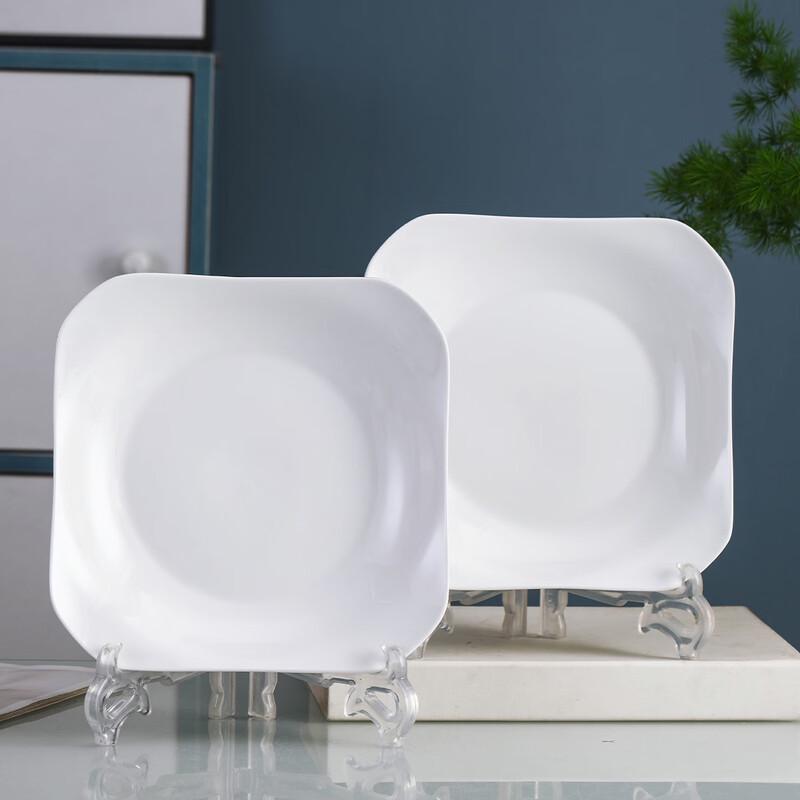 Jingdezhen Ceramic 8.5-inch Ruyi Dinner Plates (Set of 2)