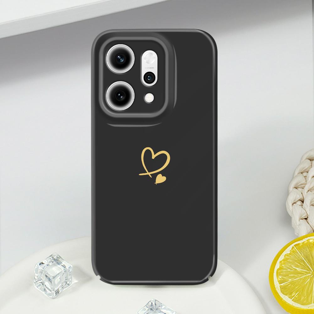 Simple Love Phone Case For OPPO Reno 14 14F 13 13F 12 12F 11 11F 10 8 8Z 8T 7 7Z Pro 4G 5G Film Hard Cover