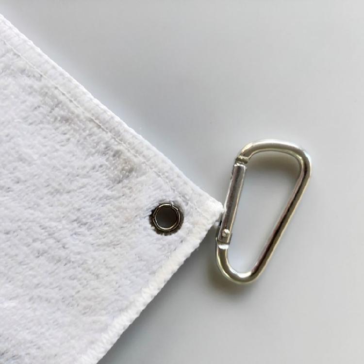 Golf Towel with Clip Sublimation Blank Golf Towel Water Absorption Towel