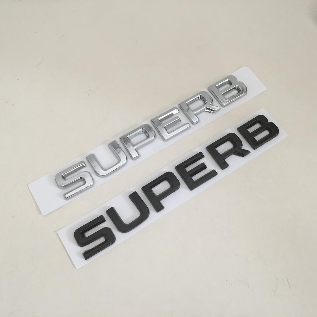 1pcs 3D ABS high quality forSuperb car Letter Emblem Rear tail trunk badge sticker Decal styling auto Accessories