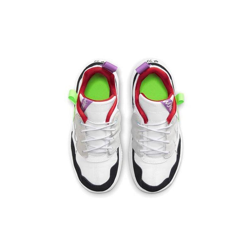 Jordan MA2 Greatest Gift low-top kids running shoes white/green/purple CW6595-100