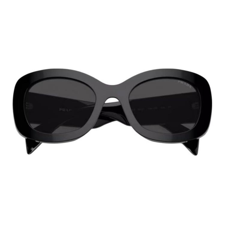 Prada Irregular Frame Sunglasses With Logo Women sunglasses Black SPR-A13F-1AB5S0