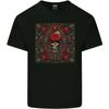 Ornate Playing Card Skull Goth Gothic Kids T-Shirt Childrens