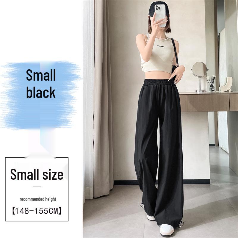 Women's 2025 Summer Quick-Dry Wide-Leg Hiking Pants with Sun Protection, Cuffed Style, Cargo Pockets, and Straight-Leg Design