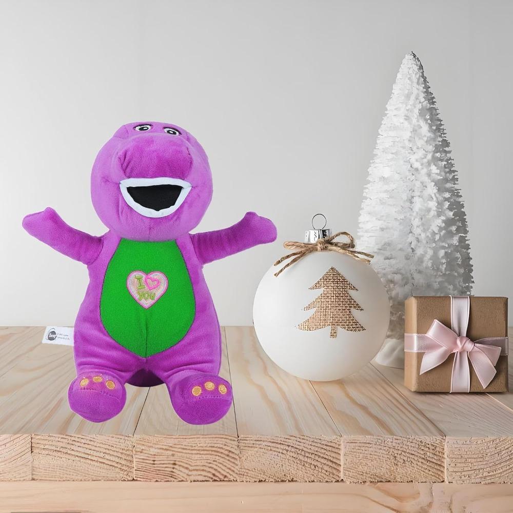 25/30cm Barney Dinosaur Plush Toy Anime Stuffed Music Animal Monster Dinosaur Horror Doll Plush Pillow for Boys Birthday Gifts