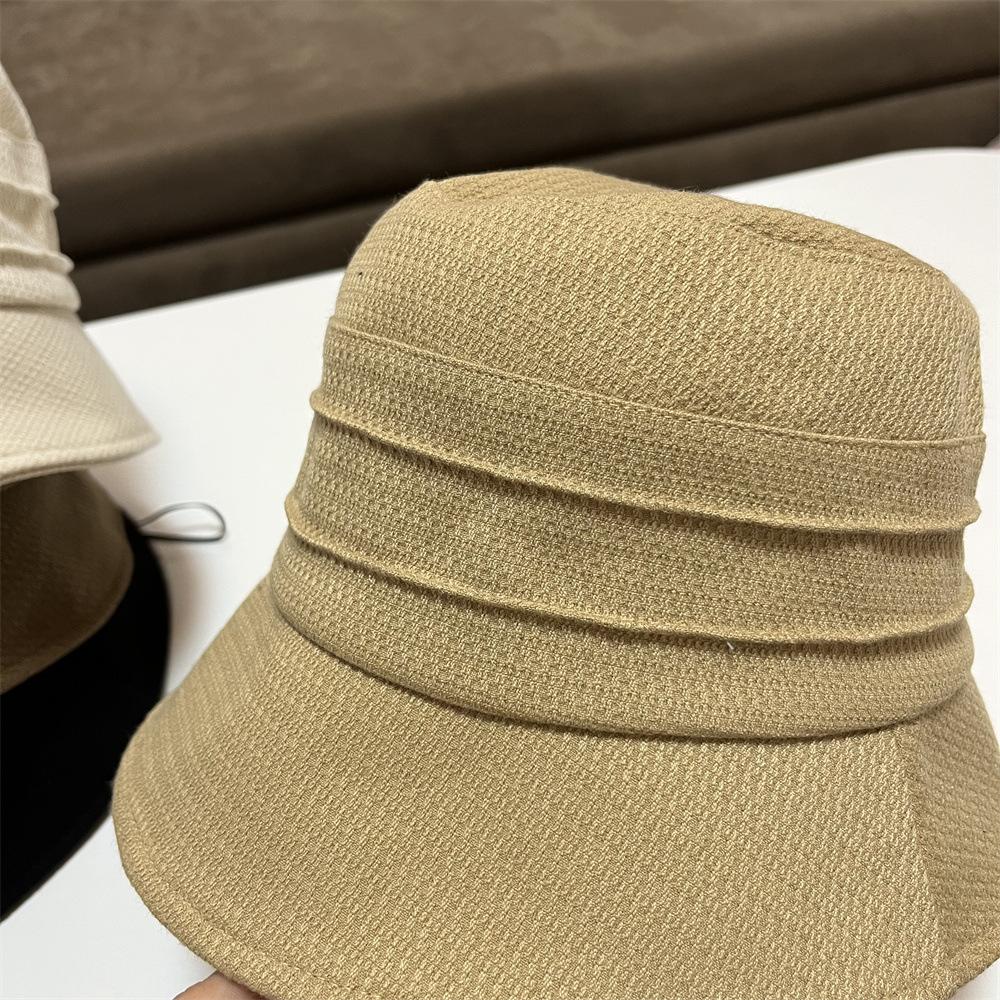 Bucket Hat Women's New Early Autumn Fashion Versatile Bucket Hat Shows a Small Face Casual Sunshade Basin Hat Women's Tide