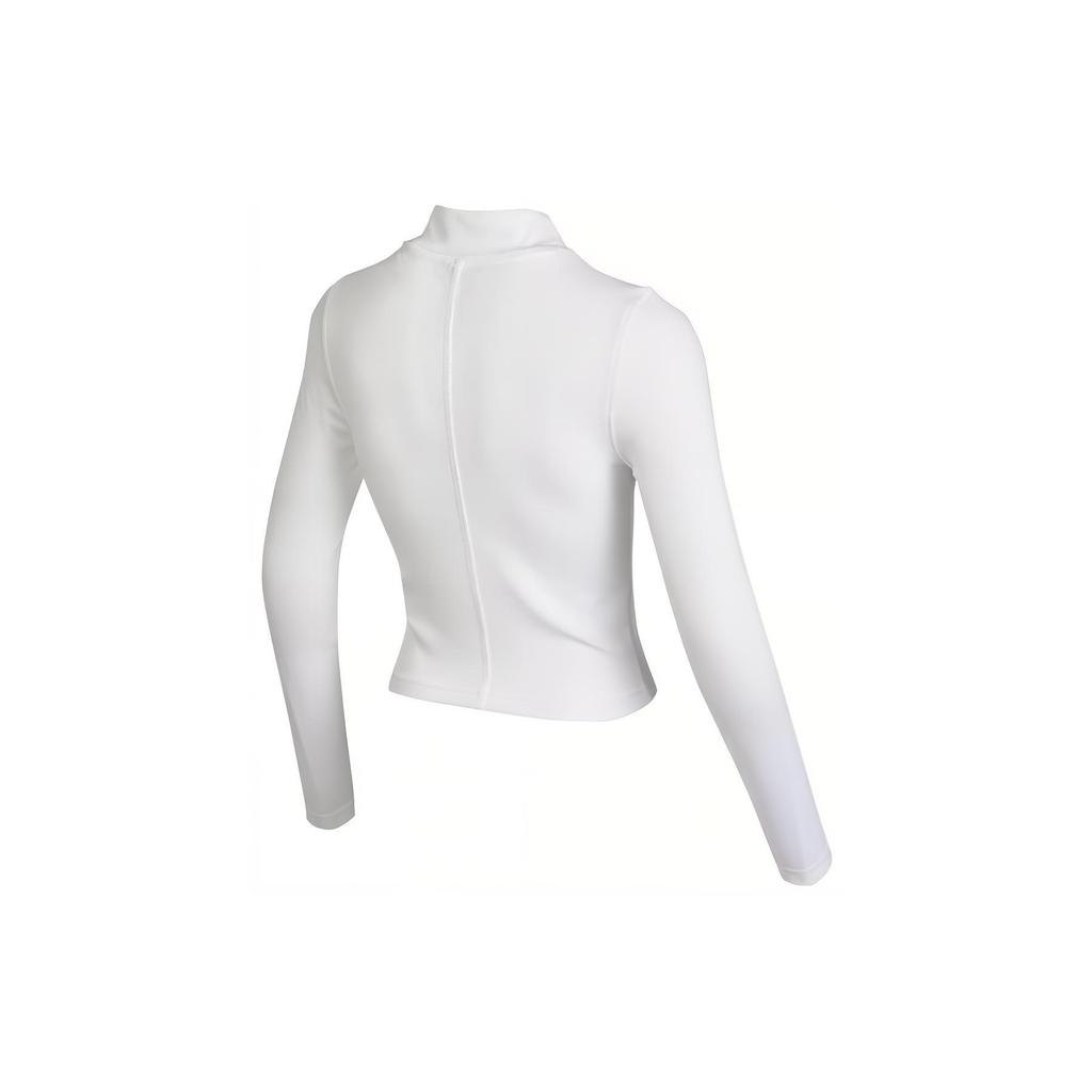 Nike Crop Tops Women's White Stand Collar Moderate DV7881-100