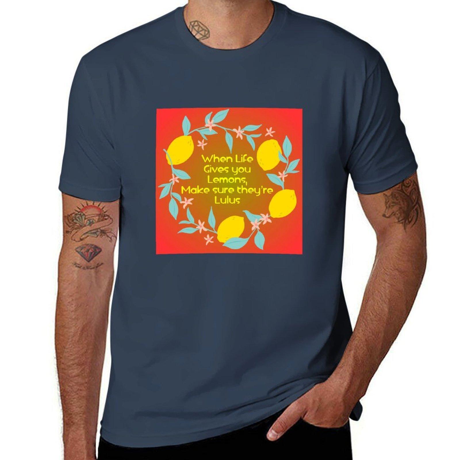 When Life Gives You Lemons TShirt Running Gym Short Sleeve Sports Tee S