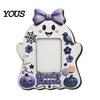 Seasonal Table Centerpieces Halloween Wooden Photo Frame, Cute Ghost Pumpkin Picture Vertical Display Stand Rustic Festive Holder for Holiday