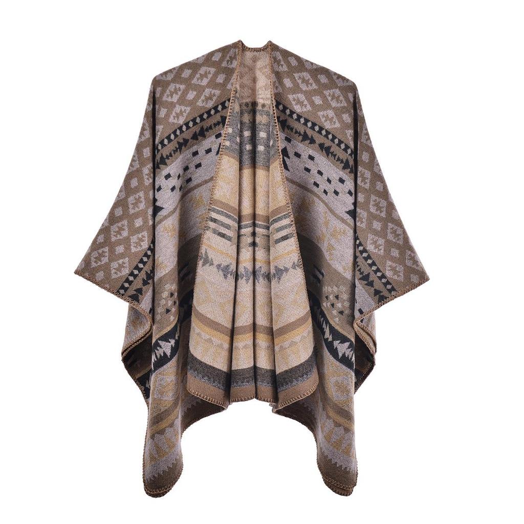 Autumn/Winter Ethnic Bohemian Knit Shawl Cloak
