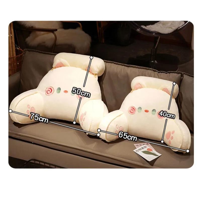 2025 Cartoon Bedside Cushion Sofa Backrest Detachable Washable Lumbar Support Neck Pillow for Dorm Chair Bed decoration maison