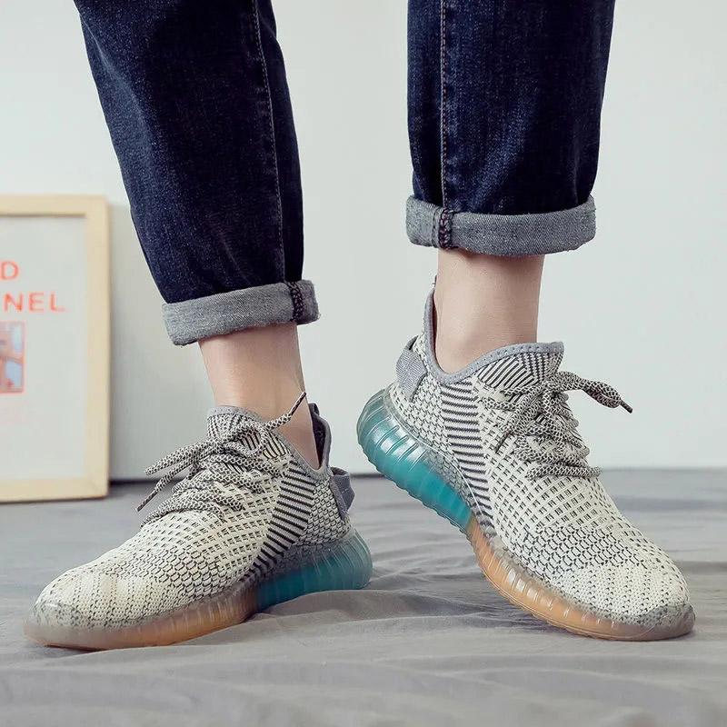 Men's Sneakers Spring and Summer Breathable Mesh Shoes All-match Casual Shoes Soft-soled Husband Shoes Teen Men's Shoes