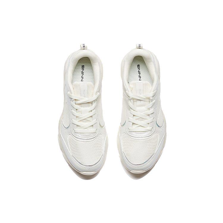Anta Running Collection Cushioning, Wear Resistant Low Top Running Shoes Women's White Silver 122015570-4