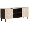 TV Cabinet with Door White Washed Surface 105 X 33 X 46 Cm