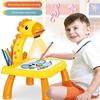 Dinosaur Projection Painting Board Art Painting Drawing Table Led Learning Projector Child Drawing Playset Educational Toys for Kids
